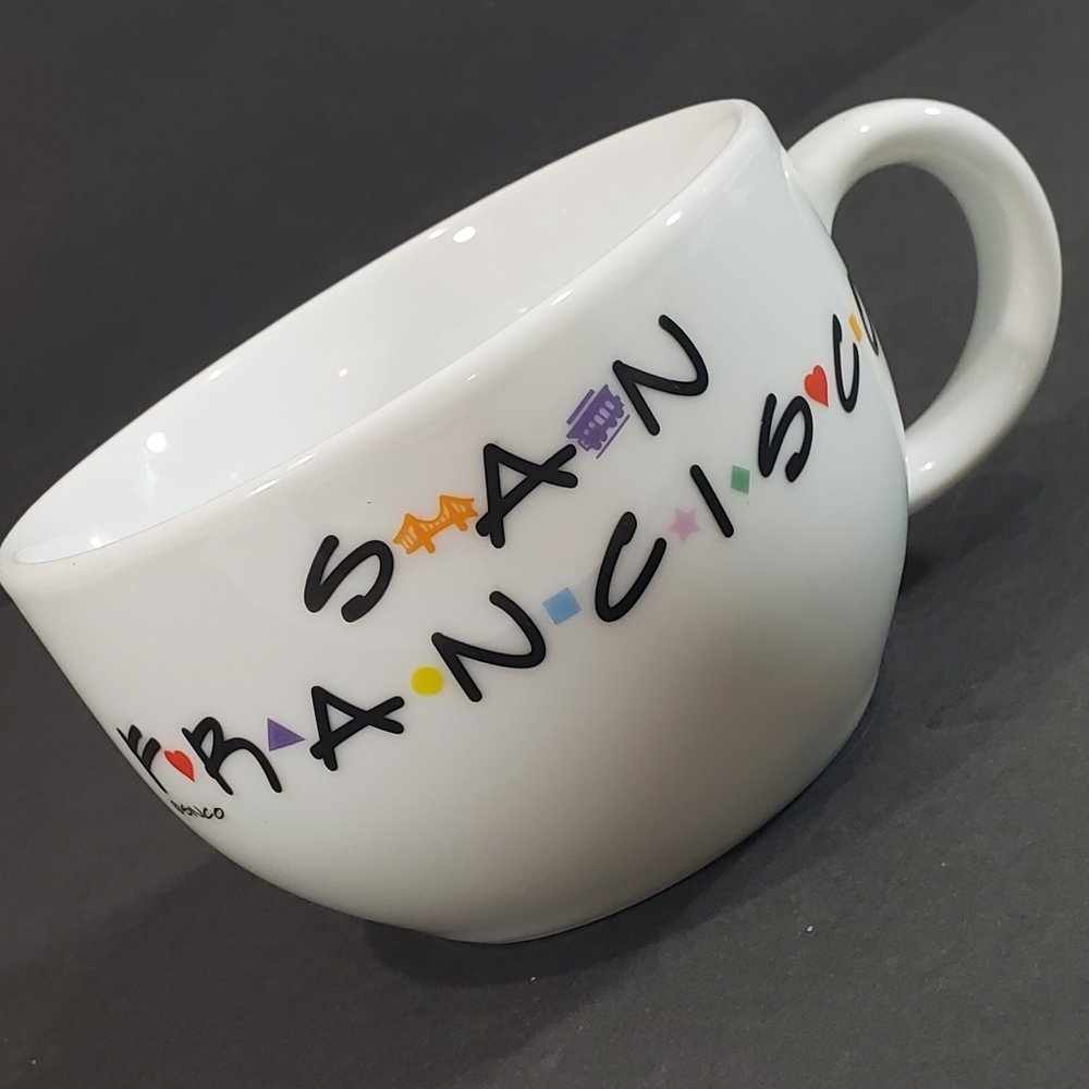 Vintage Snco FRIENDS TV Wide Mouth Coffee Tea Mug Cup Printed w/ San Francisco